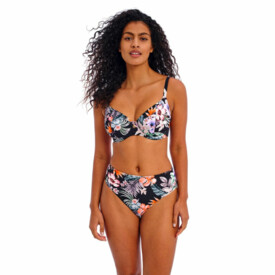 AS205302MIH Plavky vrchní díl FREYA SWIM KAMALA BAY UW PLUNGE BIKINI TOP MIDNIGHT