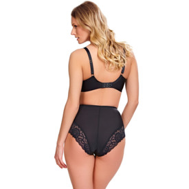 Kalhotky PANACHE QUINN HIGH WAIST BRIEF BLACK