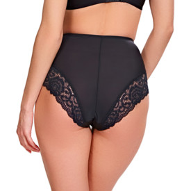 Kalhotky PANACHE QUINN HIGH WAIST BRIEF BLACK