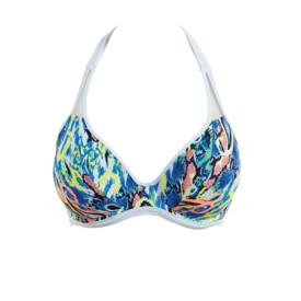 Plavky vrchní díl FREYA SWIM EVOLVE UNDERWIRED BANDED HALTER BIKINI SWIM TOP MULTI