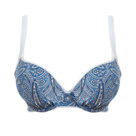 Plavky vrchní díl FREYA SWIM SUMMER TIDE UW BANDLESS DECO MOULDED BIKINI TOP DENIM