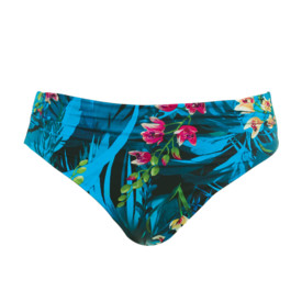 Plavky spodní díl FANTASIE SWIM SEYCHELLES MID RISE GATHERED BIKINI BRIEF AZURE