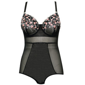 Formující prádlo PARFAIT BRIANA BODY BLACK FLORAL