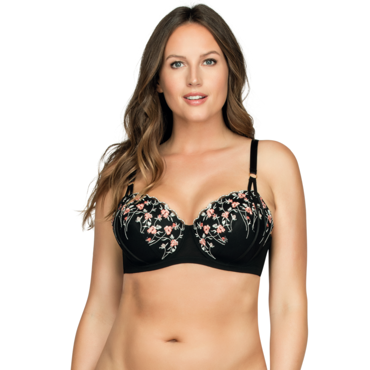 Podprsenka PARFAIT BRIANA PADDED BRA BLACK FLORAL