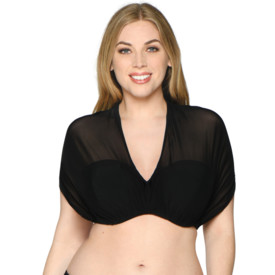 Plavky vrchní díl CURVY KATE WRAPSODY BIKINI BANDEAU BLACK