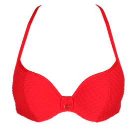 Plavky vrchní díl MARIE JO SWIM BRIGITTE HEART SHAPE PADDED TRUE RED