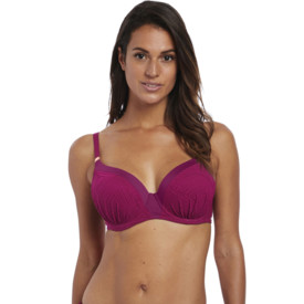 Plavky vrchní díl FANTASIE SWIM OTTAWA UW MOULDED GATHERED BIKINI TOP MULBERRY