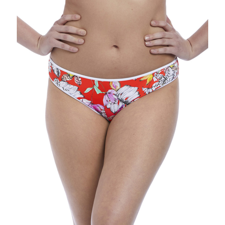 Plavky spodní díl FREYA SWIM WILD FLOWER BIKINI BRIEF FLAME