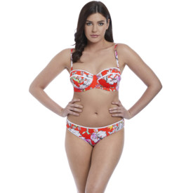 Plavky spodní díl FREYA SWIM WILD FLOWER BIKINI BRIEF FLAME