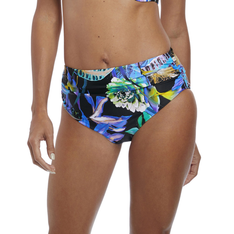 Plavky spodní díl FANTASIE SWIM PARADISE BAY DEEP GATHERED BRIEF AQUA MULTI