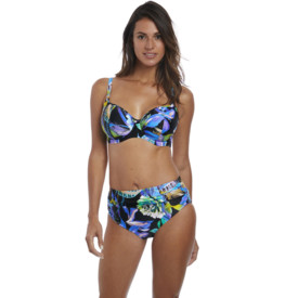 Plavky spodní díl FANTASIE SWIM PARADISE BAY DEEP GATHERED BRIEF AQUA MULTI