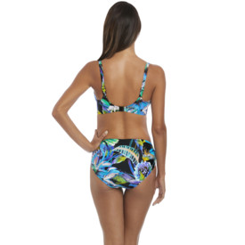 Plavky spodní díl FANTASIE SWIM PARADISE BAY DEEP GATHERED BRIEF AQUA MULTI