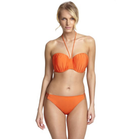 Plavky vrchní díl PANACHE SWIM MARINA BANDEAU BIKINI TOP TANGERINE