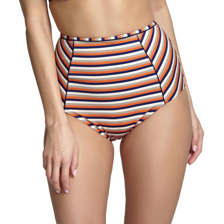 Plavky spodní díl PANACHE SWIM SUMMER HIGH WAIST PANT ORANGE MULTI