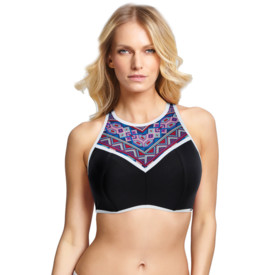 Plavky vrchní díl PANACHE SWIM AYANNA CROP TOP BLUE MULTI