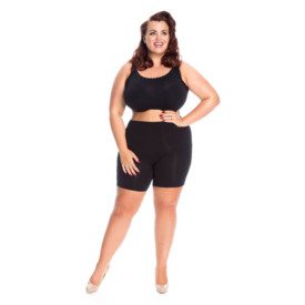 Ochrana stehen THE BIG BLOOMERS COMPANY PROTIODĚROVÉ KALHOTKY ANTI CHAFING SHORT LEG SLIP SHORTS BLACK