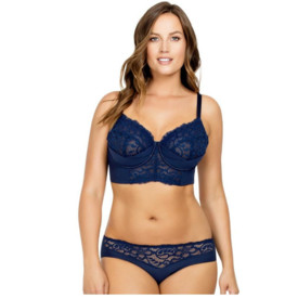 Podprsenka PARFAIT CORA UNLINED LONGLINE NAVY BLUE