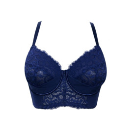 Podprsenka PARFAIT CORA UNLINED LONGLINE NAVY BLUE