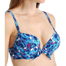 Plavky vrchní díl CLEO SWIM SUKI PLUNGE BIKINI TOP GEO FLORAL