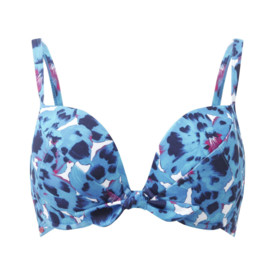 Plavky vrchní díl CLEO SWIM SUKI PLUNGE BIKINI TOP GEO FLORAL