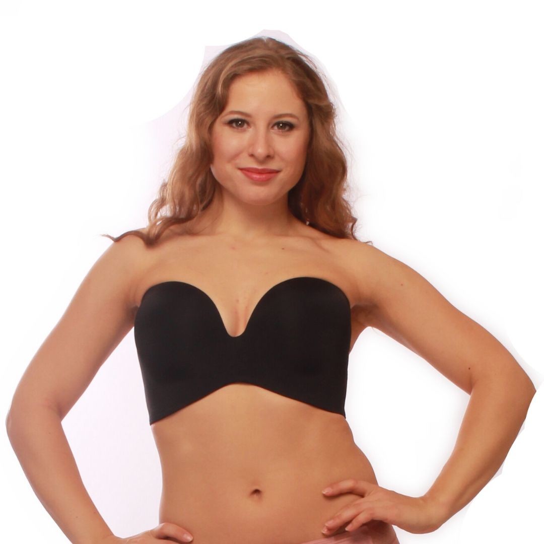 Podprsenka WONDERBRA ULTIMATE STRAPLESS SILHOUETTE PLAIN PUSH UP BLACK