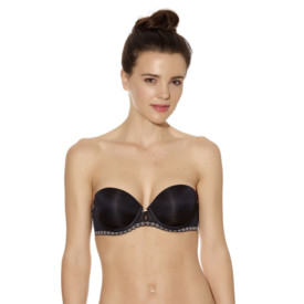 Podprsenka B.TEMPT'D FAITHFULLY YOURS STRAPLESS PUSH UP BLACK