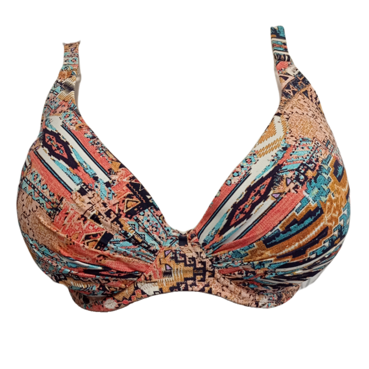 Plavky vrchní díl WATERCULT SWIM BIKINI TOP EARTH-TONED APRICOT