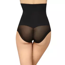 AV66275BLK_AVET SILUETA PERFECTA SHAPE HIGH 66275 VYSOKÉ STAHUJÍCÍ KALHOTKY BLACK