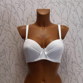 Podprsenka COMEXIM BASIC PLUNGE BRA WHITE