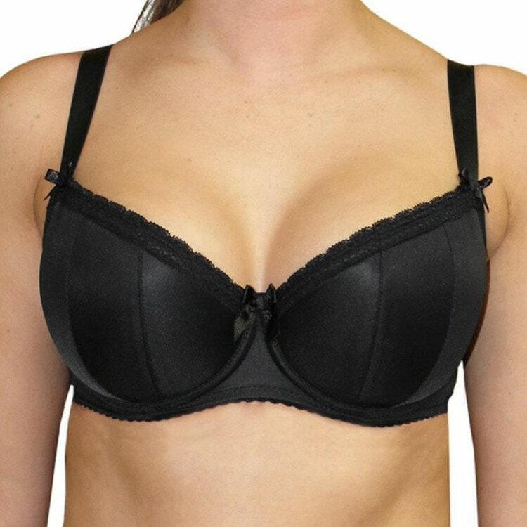 Podprsenka COMEXIM BASIC HALFCUP BRA BLACK