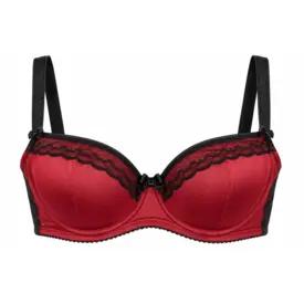 Podprsenka COMEXIM BURGUNDY HALFCUP BURGUNDY