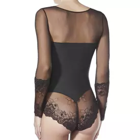 JANIRA GRETA 45266 BODY ML DLOUHÝ RUKÁV KRAJKA NEGRO