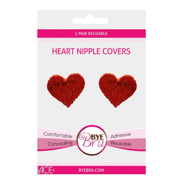 Doplněk BYE BRA HEART NIPPLE COVERS