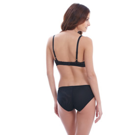 Braletka WACOAL LACE AFFAIR BRALETTE BLACK/GRAPHITE