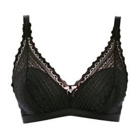 Braletka FREYA DAISY LACE BRALETTE BLACK