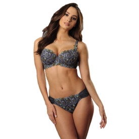 Podprsenka COMEXIM SIRENE SOFTCUP GREY FLORAL