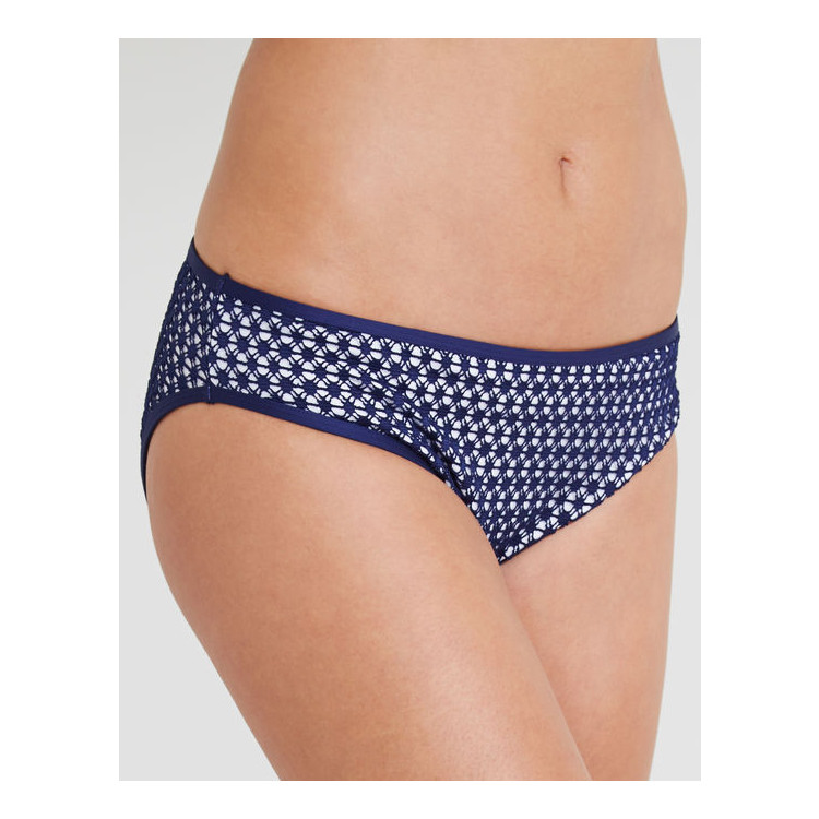 SV0866 Plavky spodní díl PANACHE SWIM EADIE CLASSIC BRIEF NAVY/WHITE