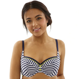 Plavky vrchní díl CLEO SWIM LUCILLE NAVY/WHITE