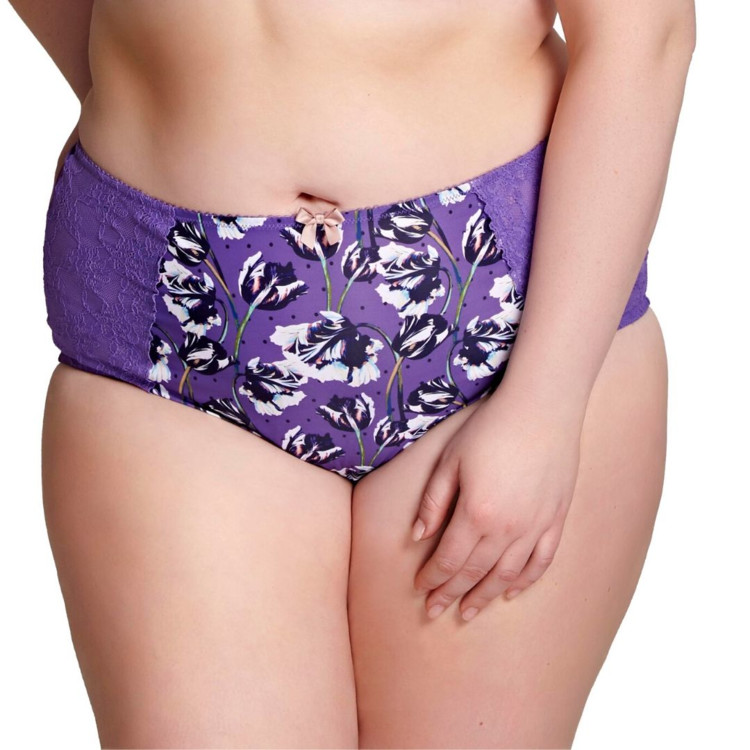 Kalhotky SCULPTRESSE CHI CHI HIGH WAIST BRIEF TULIP PRINT