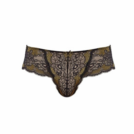 Kalhotky PANACHE CLARA BRIEF BLACK/OLIVE