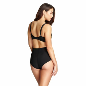 Kalhotky PANACHE CLARA HIGH WAIST BRIEF BLACK/OLIVE