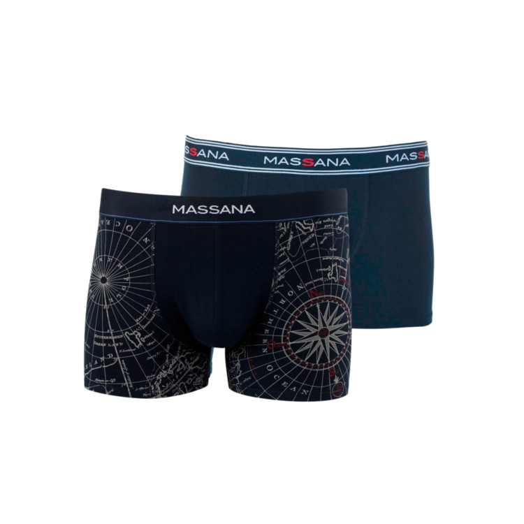 Pánské prádlo MASSANA UNDERWEAR 2-PACK BOXERS POTISK MAPA
