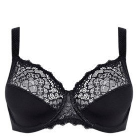 Podprsenka SIMONE PÉRÈLE CARESSE FULLCUP SUPPORT BRA BLACK