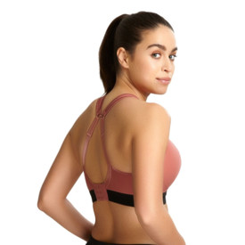 Podprsenka PANACHE SPORTS BRA NON-WIRED ROSE/BLACK