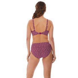 Plavky vrchní díl FANTASIE SWIM SANTA MONICA UW GATHERED FULLCUP BIKINI TOP GARNET