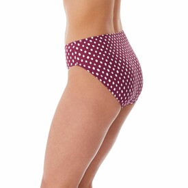 Plavky spodní díl FANTASIE SWIM SANTA MONICA MID RISE BRIEF GARNET