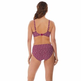 Plavky spodní díl FANTASIE SWIM SANTA MONICA MID RISE BRIEF GARNET