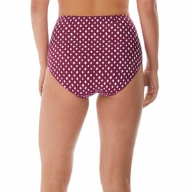 Plavky spodní díl FANTASIE SWIM SANTA MONICA HIGH RISE BRIEF GARNET