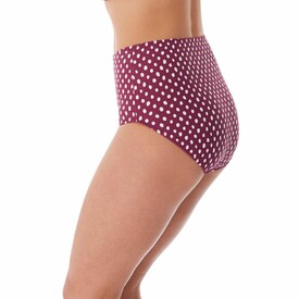 Plavky spodní díl FANTASIE SWIM SANTA MONICA HIGH RISE BRIEF GARNET