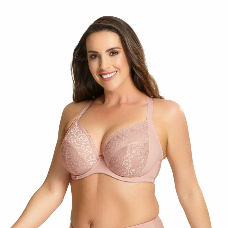 Podprsenka SCULPTRESSE ROXIE PLUNGE BRA MISTY ROSE